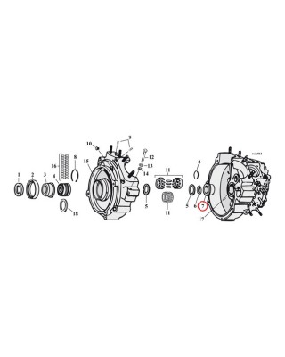 jims - Crankcase bushing pinion +.032 inch - JIMS