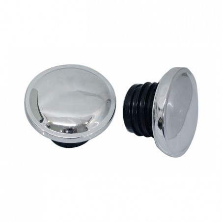 mcs - Bouchon de réservoir d'essence - Ventilé - Côté droit - Harley-Davidson à partir de 1996 - Chrome - MCS