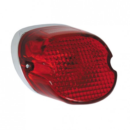 mcs - Feu arrière à LED Laydown - Harley-Davidson de 1978 à 1998 - Rouge - MCS