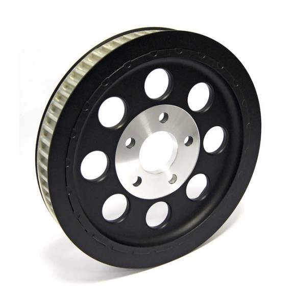 mcs - Poulie de roue arrière - Type OEM - 1.5" - 61 Dents - Harley-Davidson Big Twin de 1984 à 1999 - Noir - MCS