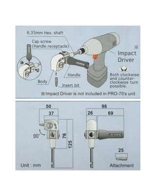 tengtools - Pro-75 l-drive for electric drill - TENGTOOLS