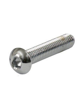 gardner-wescott - Vis Allen métrique tête bouton - M8 x 30MM - Chrome - Pack de 5 - GARDNER-WESTCOTT