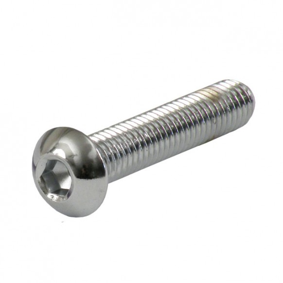 gardner-wescott - Vis Allen métrique tête bouton - M8 x 45MM - Chrome - Pack de 5 - GARDNER-WESTCOTT
