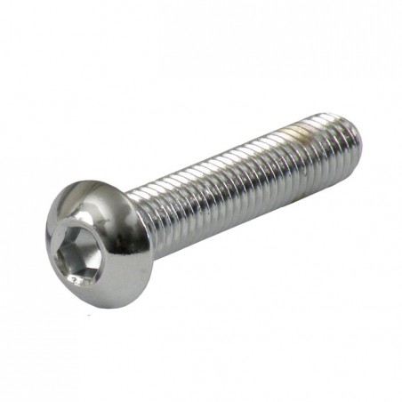 gardner-wescott - Vis Allen métrique tête bouton - M8 x 45MM - Chrome - Pack de 5 - GARDNER-WESTCOTT