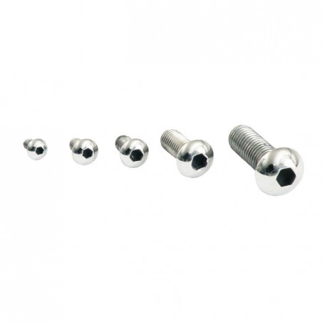 gardner-wescott - Vis Allen métrique tête bouton - M4 x 8MM - Inox poli - Pack de 5 - GARDNER-WESTCOTT