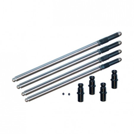 S&S, non-adj. chromoly pushrods with solid lifter converters 66-84 Shovelhead (NU)