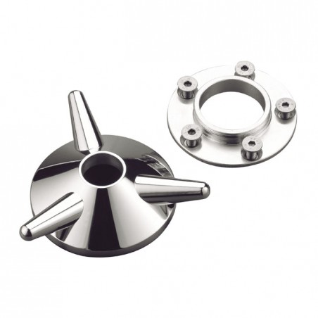 kustom tech - Cache moyeu de roue arrière Spinner - Harley-Davidson jusqu'à de 1999 - Poli - KUSTOM TECH