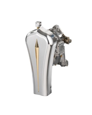 kustom tech - Cache carburateur Nostalgia - Pour carburateur S&S - Poli & laiton - KUSTOM TECH