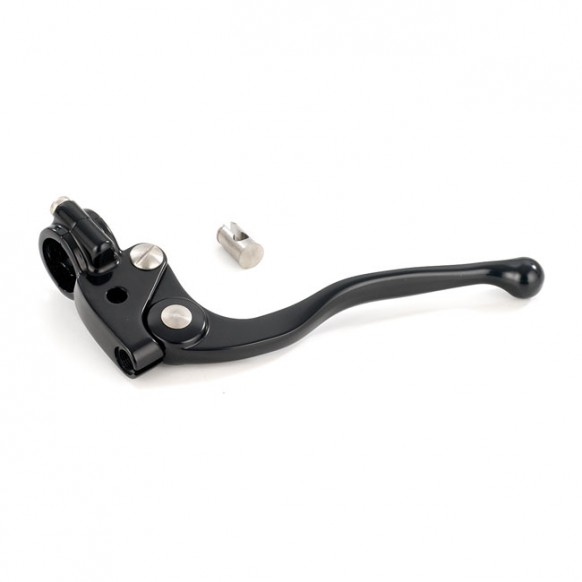 K-Tech Grimeca clutch lever assembly black Custom applications with 1" (25.4mm) handlebars