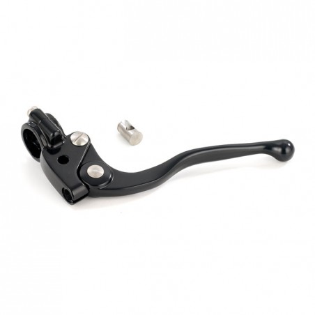 K-Tech Grimeca clutch lever assembly black Custom applications with 1" (25.4mm) handlebars