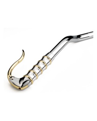 kustom tech - Commande de frein ou d'embrayage inversée - Pour guidon de 1" (25,4 mm) de diamètre - Chrome & laiton poli - KU