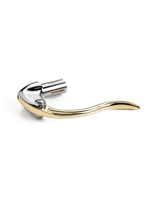 kustom tech - Commande de frein ou d'embrayage inversée - Pour guidon de 1" (25,4 mm) de diamètre - Chrome & laiton poli - KU