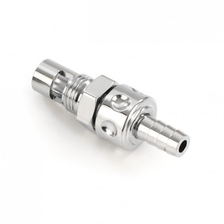 kustom tech - Raccord d'arrivée d'essence In-Line - Pour carburateur S&S Super B - Chrome - KUSTOM TECH