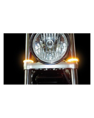 custom dynamics - Clignotants leds truwrapz® pour fourches 49mm par - CUSTOM DYNAMICS