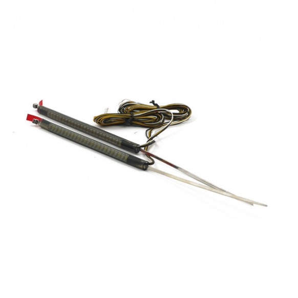 Custom Dynamics TruWRAPZ® LED turn signals 49mm fork legs.
