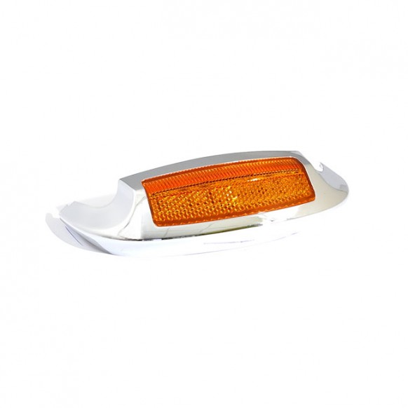 custom dynamics - Front Fender Tip With Light - Chrome - Harley-Davidson Touring 14-20 - CUSTOM DYNAMICS