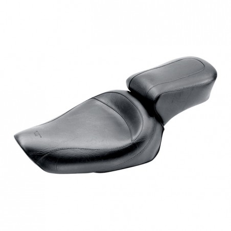 mustang - Selle bi-place Standard Touring - Harley-Davidson Dyna de 1996 à 2003 - Noir - MUSTANG