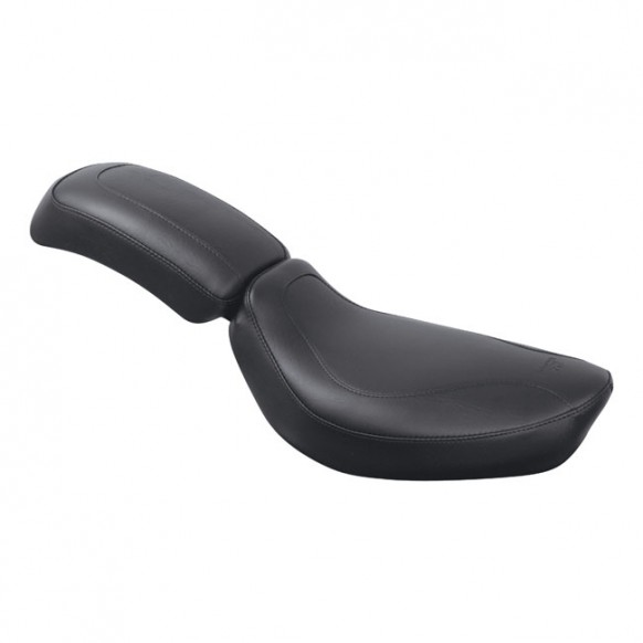 mustang - Selle solo Cobra - 9" de large - Harley-Davidson FL & Fx de 1965 à 1984 - Noir - MUSTANG
