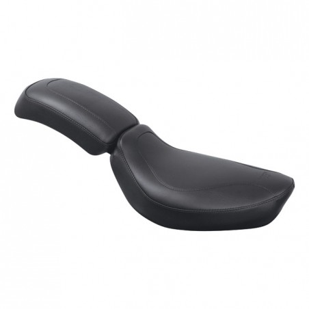 mustang - Selle solo Cobra - 9" de large - Harley-Davidson FL & Fx de 1965 à 1984 - Noir - MUSTANG