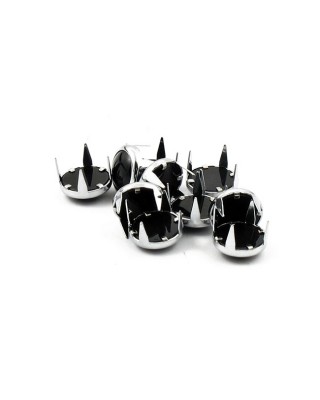 mustang - Clous de décoration de selle Black Pearl - 1/2" de diamètre - Chrome - MUSTANG