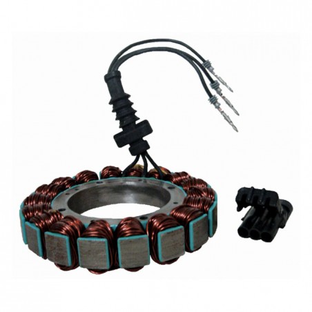 compu-fire - Stator d'alternateur - Harley-Davidson Big Twin de 1999 à 2006 avec système 3-Phase Compu-Fire - Non moulé - CO