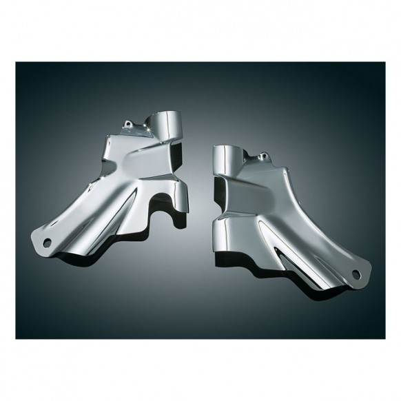 Kuryakyn neck covers, chrome 07-17 Softail FLSTC, FLSTF/B FLSTN, FLS (NU)