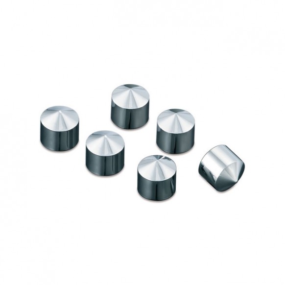 Kuryakyn, Twin Cam peaked rocker box bolt cover 6-pk 99-17 Twin Cam (NU)