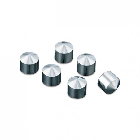 Kuryakyn, Twin Cam peaked rocker box bolt cover 6-pk 99-17 Twin Cam (NU)