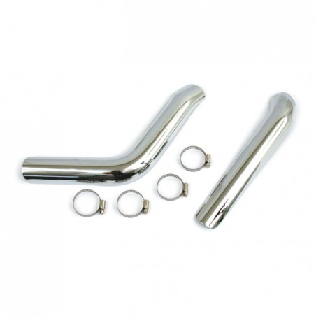 mcs - Kit de pare-chaleurs d'échappement - Harley-Davidson FX, FXR & Softail de 1984 à 2009 - Chrome - MCS