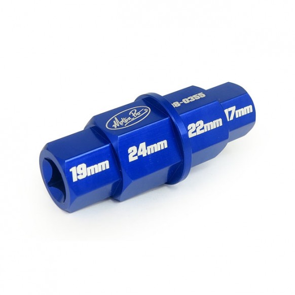 Motion Pro, T-6 hex axle tool lightweight Buell: 03-04 XB9R, XB9S, XB12R, XB12S Honda: CBR600RR, CBR1000RR Kawasaki: ZX6R, ZX6R
