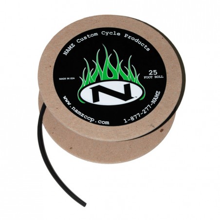 NAMZ, heat shrink tube. 25ft roll, 1/4" (6.35mm). Black Universal
