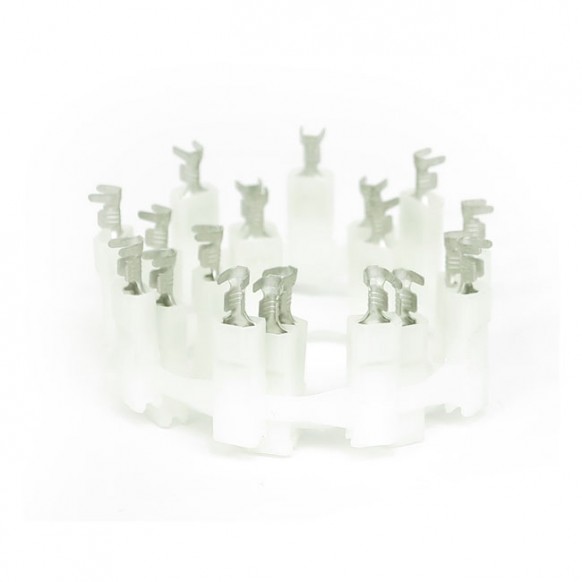 NAMZ, AMP .187" white speakers terminals . White