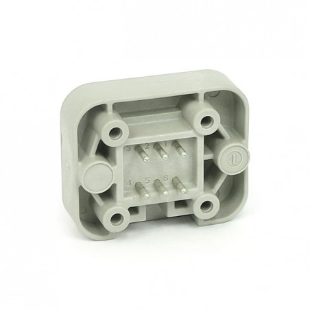 NAMZ, Deutsch DT header series. 6-pin Flat surfaces