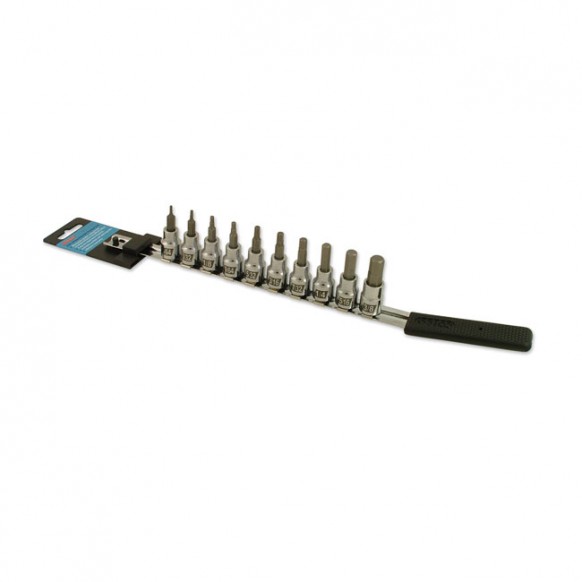 Cruztools, hex socket bit set. 3/8" drive Univ.
