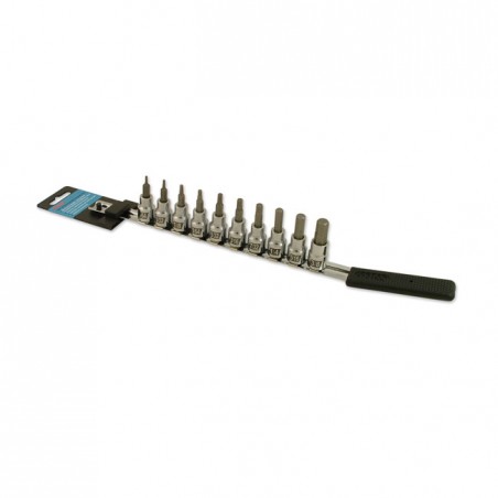 Cruztools, hex socket bit set. 3/8" drive Univ.