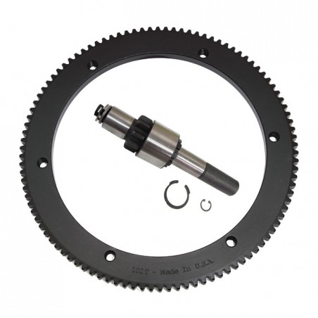 evolution industries - Kit de conversion de couronne de démarreur - 84 Dents - Harley-Davidson Big Twin de 1990 à 1993 - EVOL