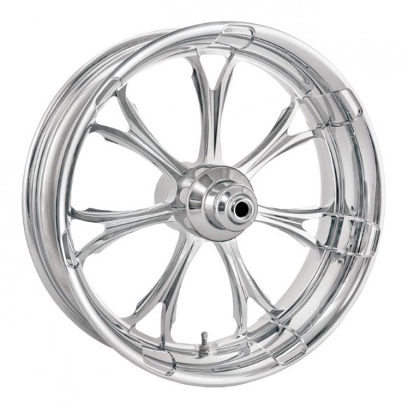 performance machine - Roue avant Paramount - 3.5 x 18 - Harley-Davidson Softail FXST & FXS de 2007 à 2013 - Chrome - PM