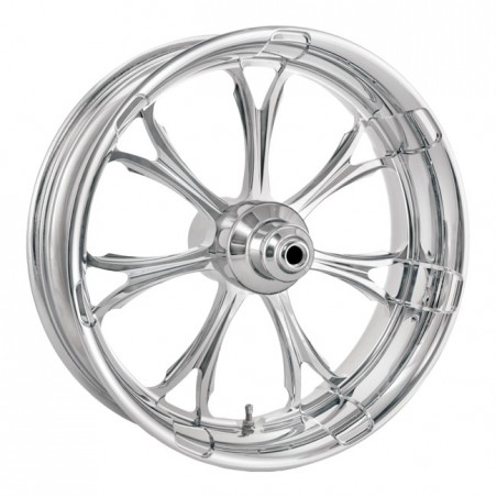 performance machine - Roue avant Paramount - 3.5 x 18 - Harley-Davidson Softail FXST & FXS de 2007 à 2013 - Chrome - PM