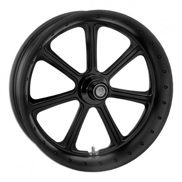 rsd - Roue avant Diesel - 3.5" x 23" - Harley-Davidson Touring à partir de 2008 avec ABS - Simple disque - Black Ops - RSD