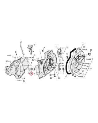 alto - Circlips de roulement de vilebrequin - Harley-Davidson Big Twin & Sportster à partir de 1987 - ALTO