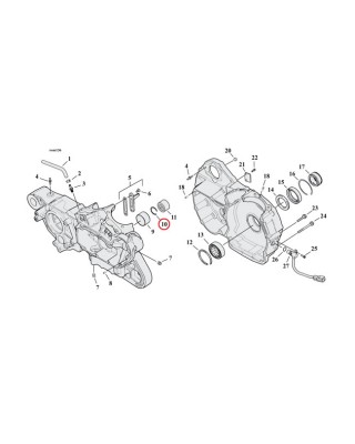 alto - Circlips de roulement de vilebrequin - Harley-Davidson Big Twin & Sportster à partir de 1987 - ALTO