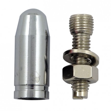 triktopz - Vis d'entourage de plaque d'immatriculation - Bullet - Chrome - TRIKTOPZ