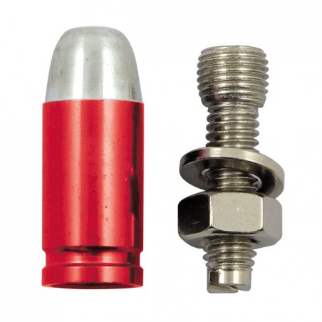 triktopz - Vis d'entourage de plaque d'immatriculation - Bullet - Rouge - TRIKTOPZ