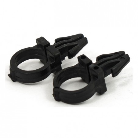 mcs - Clips de faisceau de guidon - 3/8" de diamètre - Noir - MCS