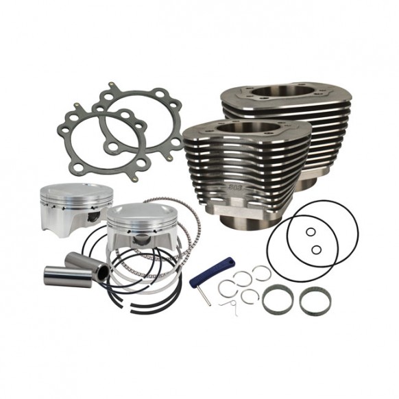 S&S, 88" to 100" conversion cylinder & piston kit. Black 99-06 88" Twin Cam (NU)