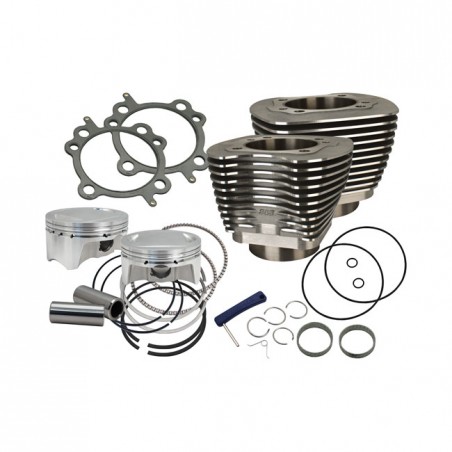S&S, 88" to 100" conversion cylinder & piston kit. Black 99-06 88" Twin Cam (NU)