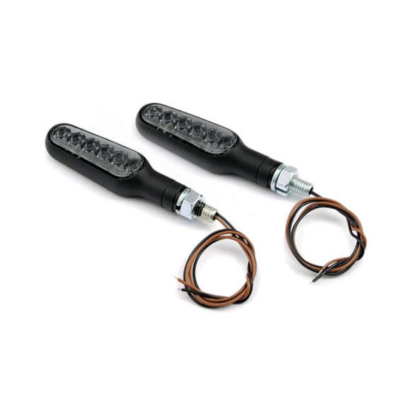 mcs - Clignotants D-Light à LED séquentiel - Universel - Noir - MCS