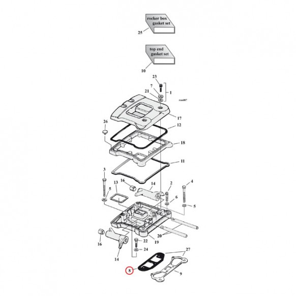 cometic - Joints pour cache culbuteur - COMETIC