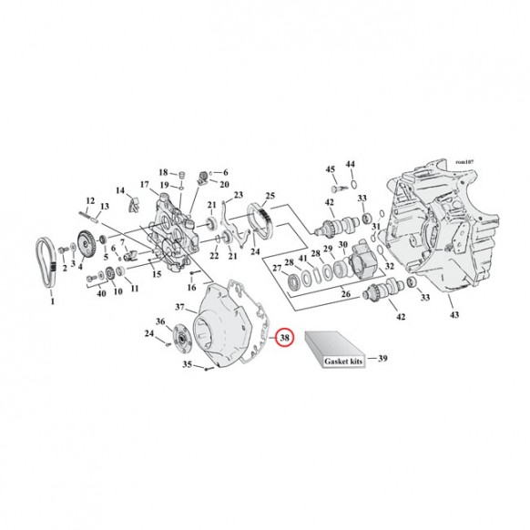 COMETIC GASKETS, CAM COVER AFM .060 INCH 99-17 TCA/B (NU)