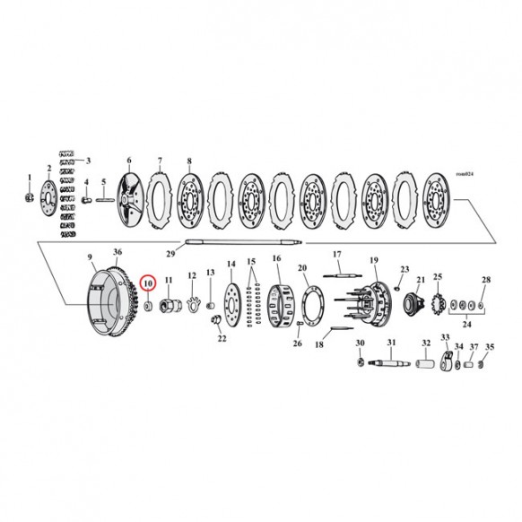 COMETIC OIL SEAL, CLUTCH HUB NUT 65-E84 B.T.(NU)